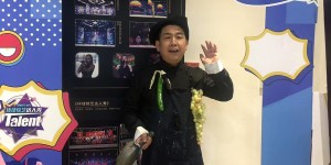 中国国际教育电视台节目制作中心郑光荣展示吆喝
